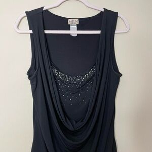 Vintage 2000s glam studded tank top by MKM Designs 💿